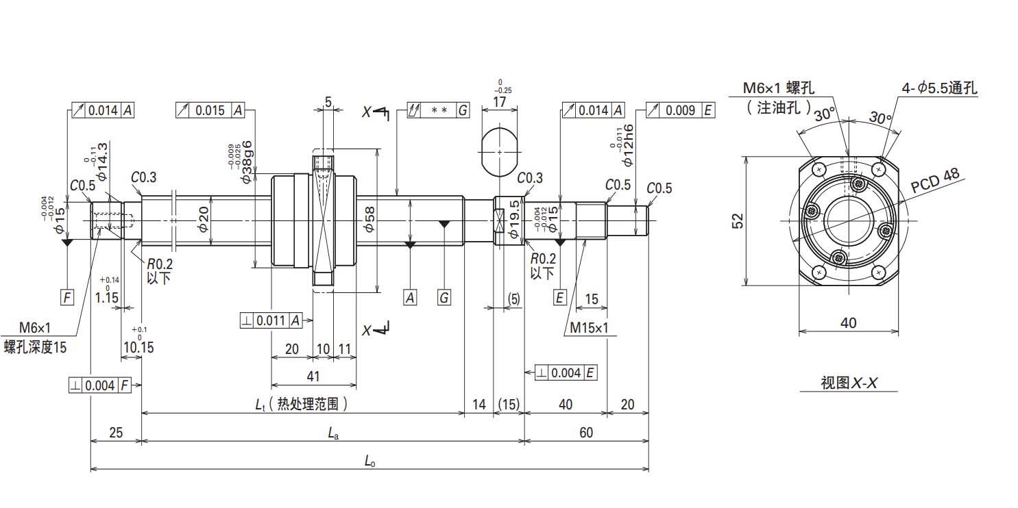 nsk 滚珠丝杠 小型fa系列 mafa