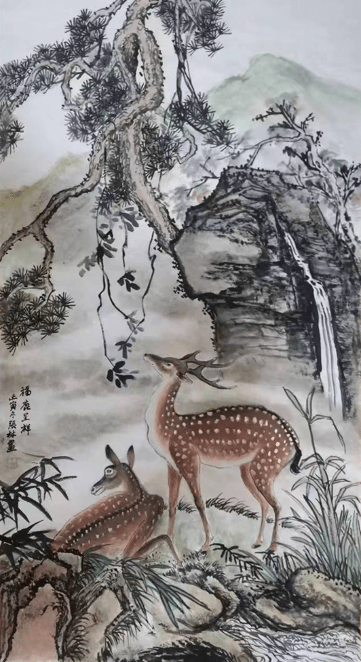 心灵与自然的对话——观著名书画家张林佳作_美术家协会_艺术_山东