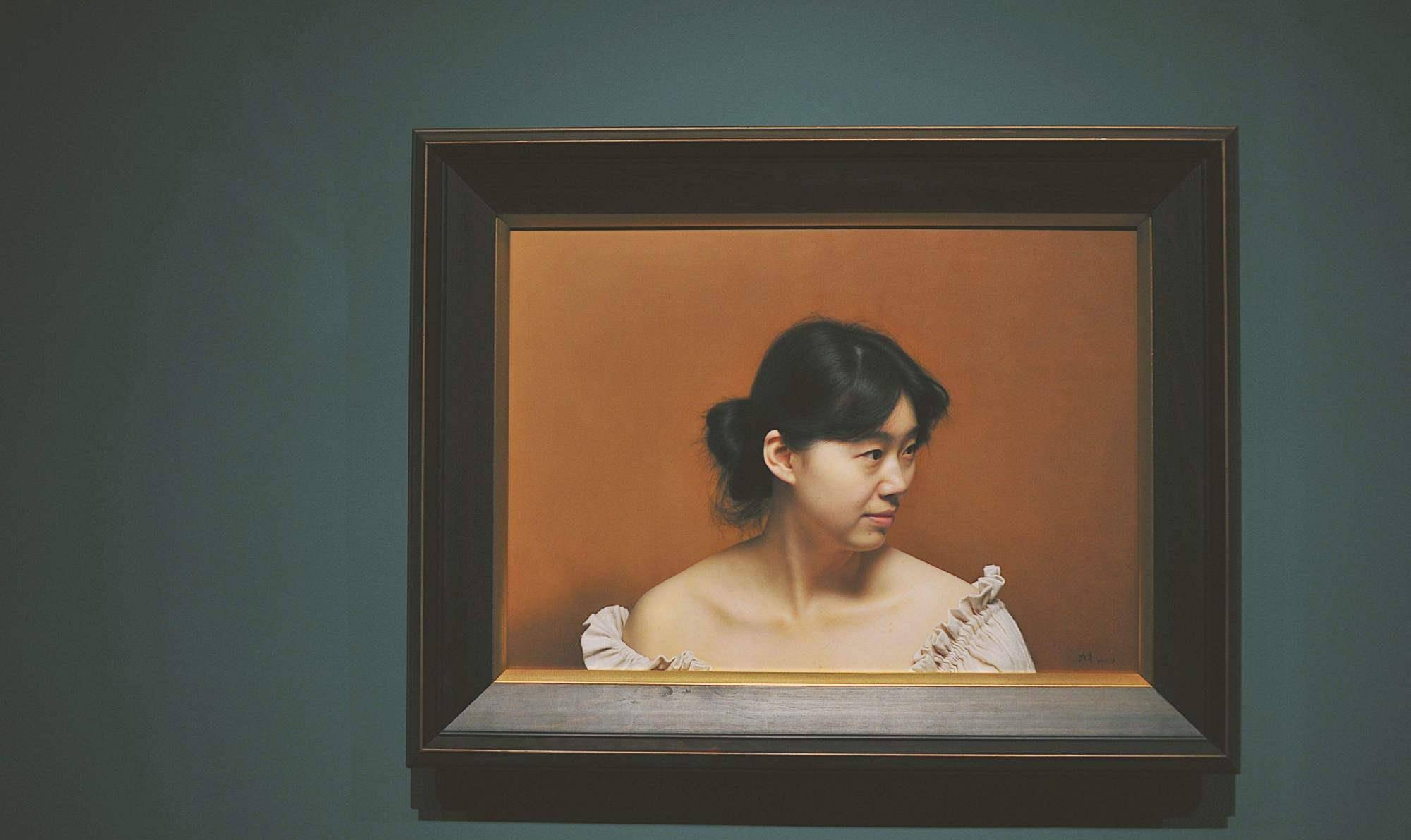 《小雯》还厉害,头发上顶着泡沫,逼真极了_蔡杰_作品_写实