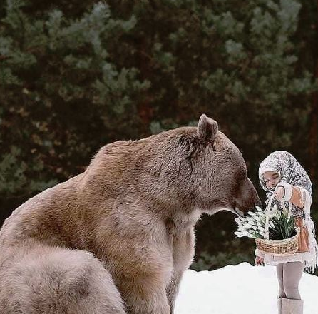 俄罗斯夫妇养了一头熊,还把熊培养成网红,真不愧是"战斗民族"_stepan