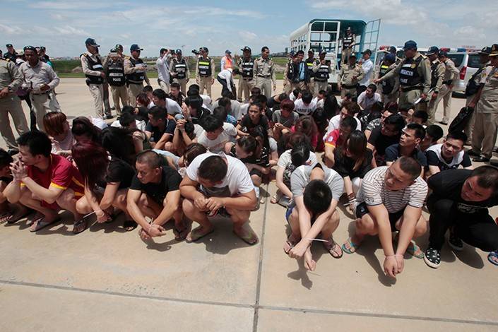 中国警车在缅甸抓人!