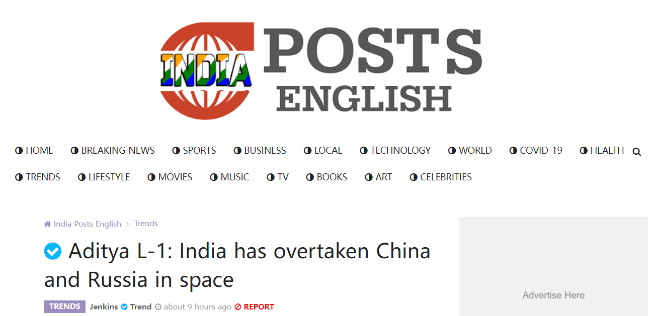 外媒：印度太空领域超中俄！还好没说技术，探月、探日增加印信心