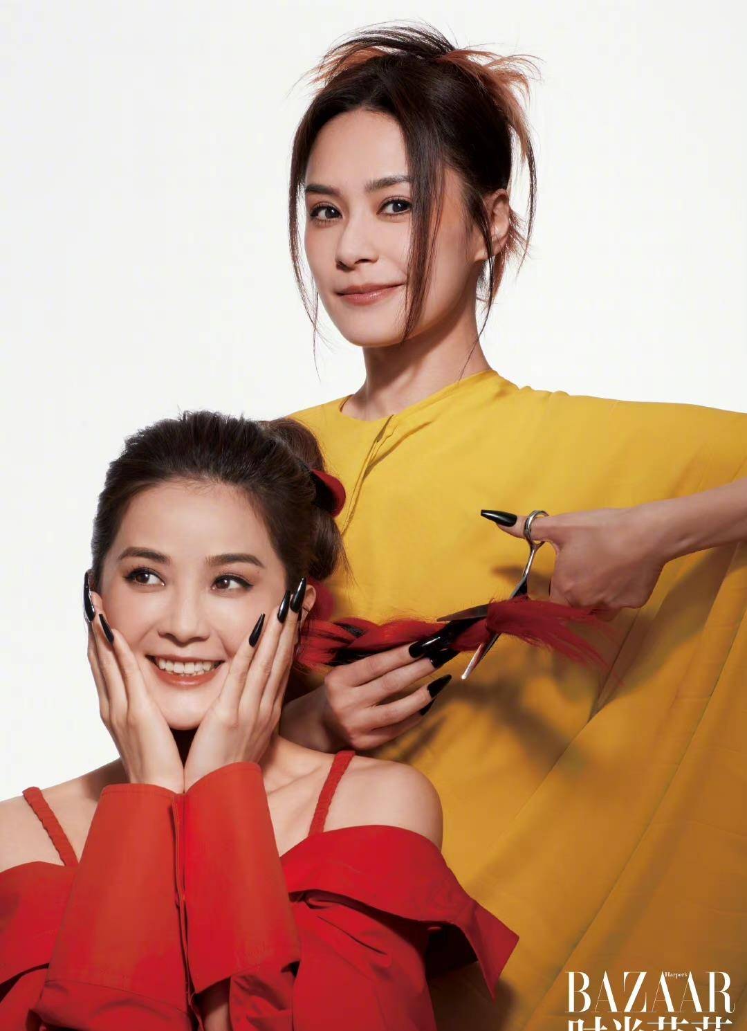 《twins芭莎》封面,阿娇穿抹胸,阿sa秀蚂蚁腰,出道22年仍是处女_时尚