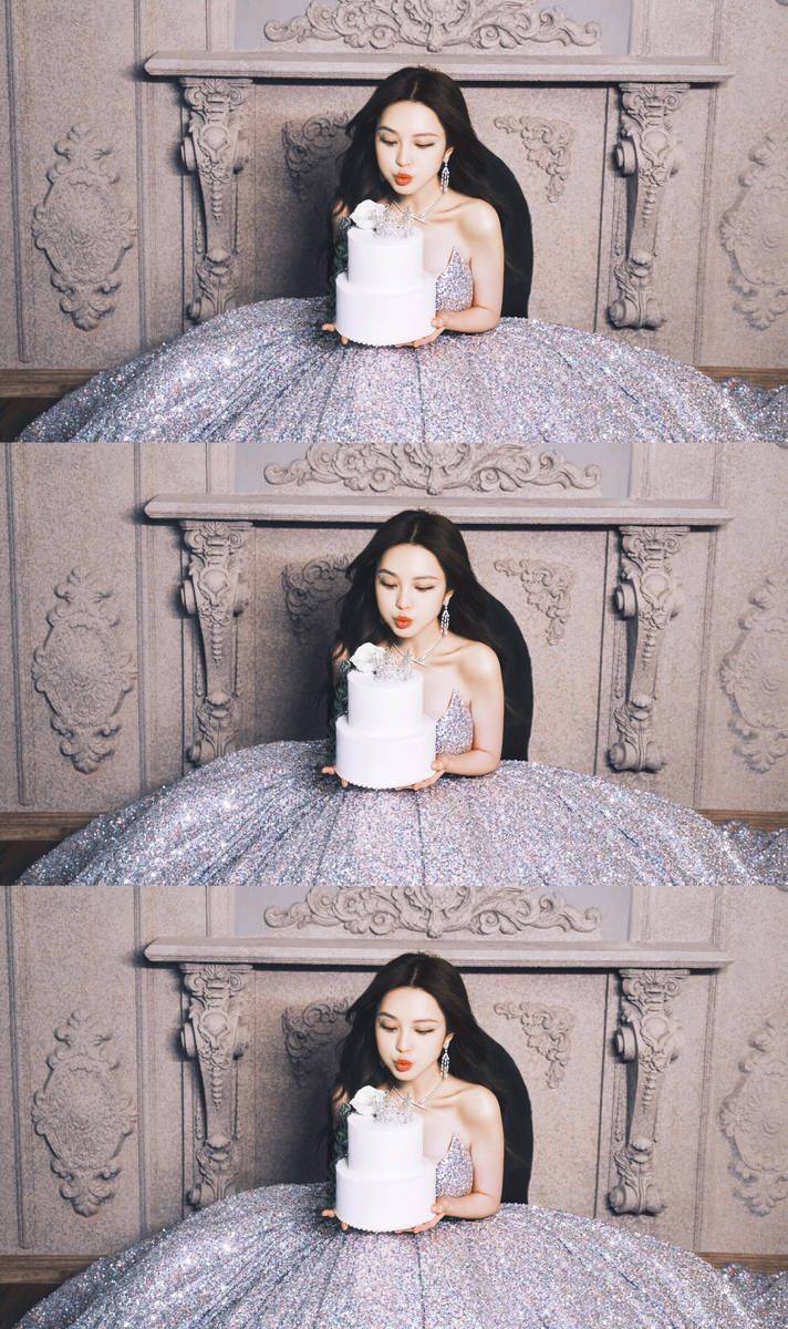 周扬青钻石礼服美丽梦幻 置身城堡好似童话公主_魅力_生日_大片