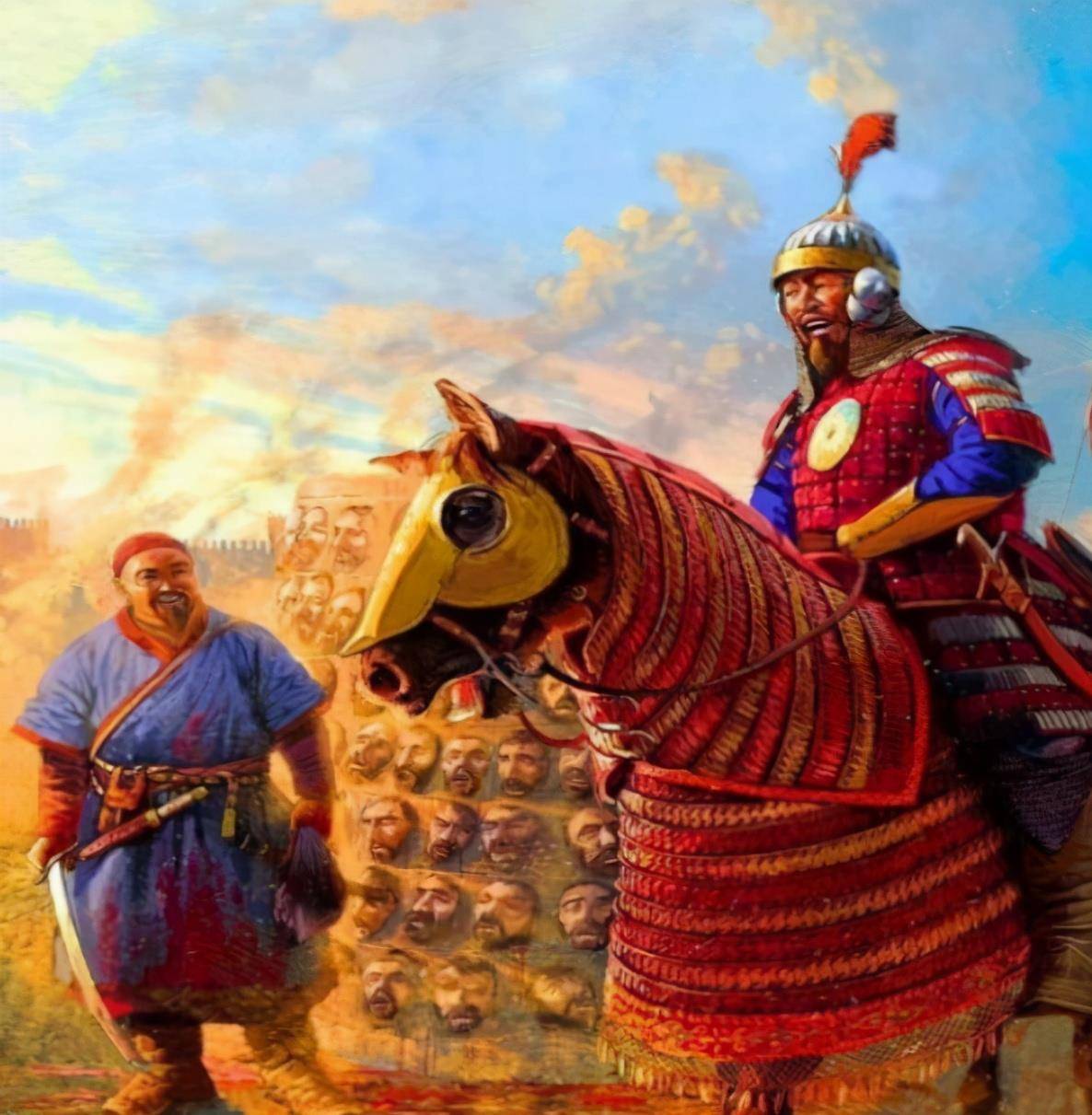 除亚述人,这个民族也爱把敌人头颅堆成山,到李隆基时都没清理完_京观