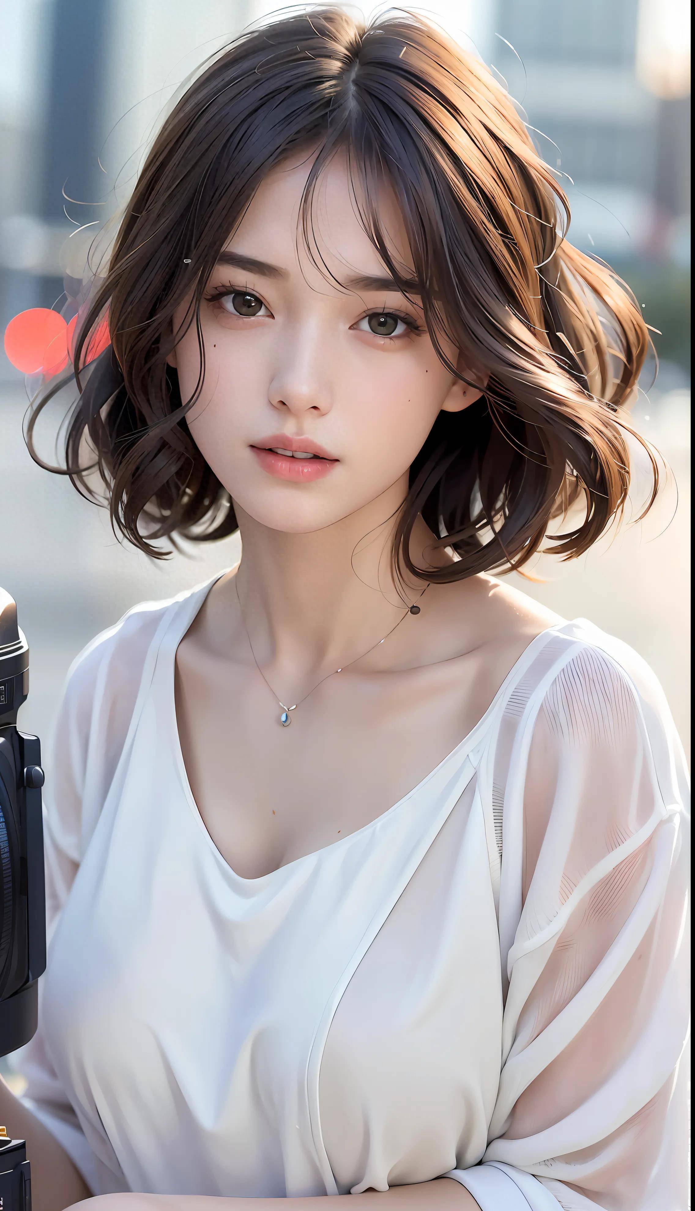 人工智能绘画|短发美女的魅力_外表_个性_挑战