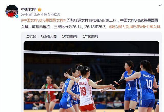 中国女排25-7横扫墨西哥,连胜追赶塞尔维亚_龚翔宇_比赛_得分