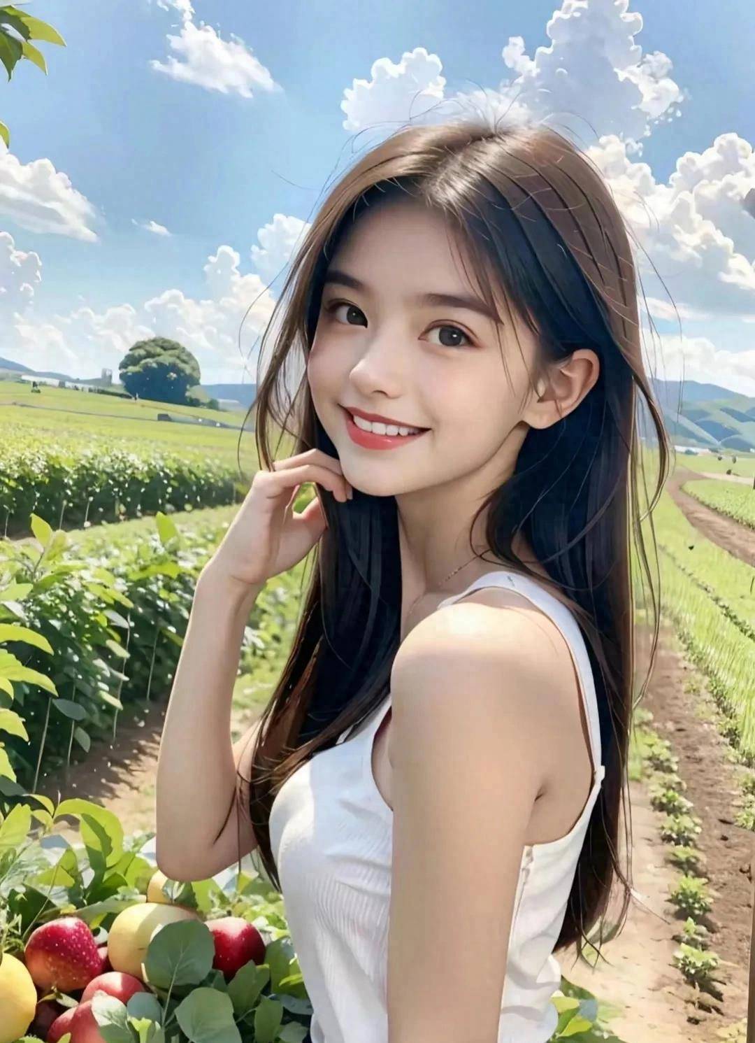 乡村女孩,清新脱俗的自然美_田园_风格_形象