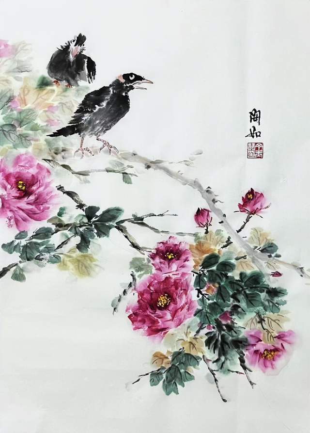 花鸟画家丁玉琴:笔墨丹青飘香虞舜大地_作品_艺术_中国画