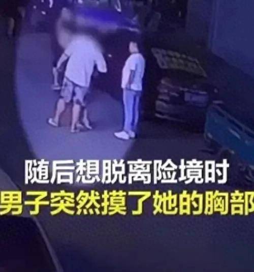 湖北一女子被男子当街袭胸,被抓获后称：喝醉了不小心的