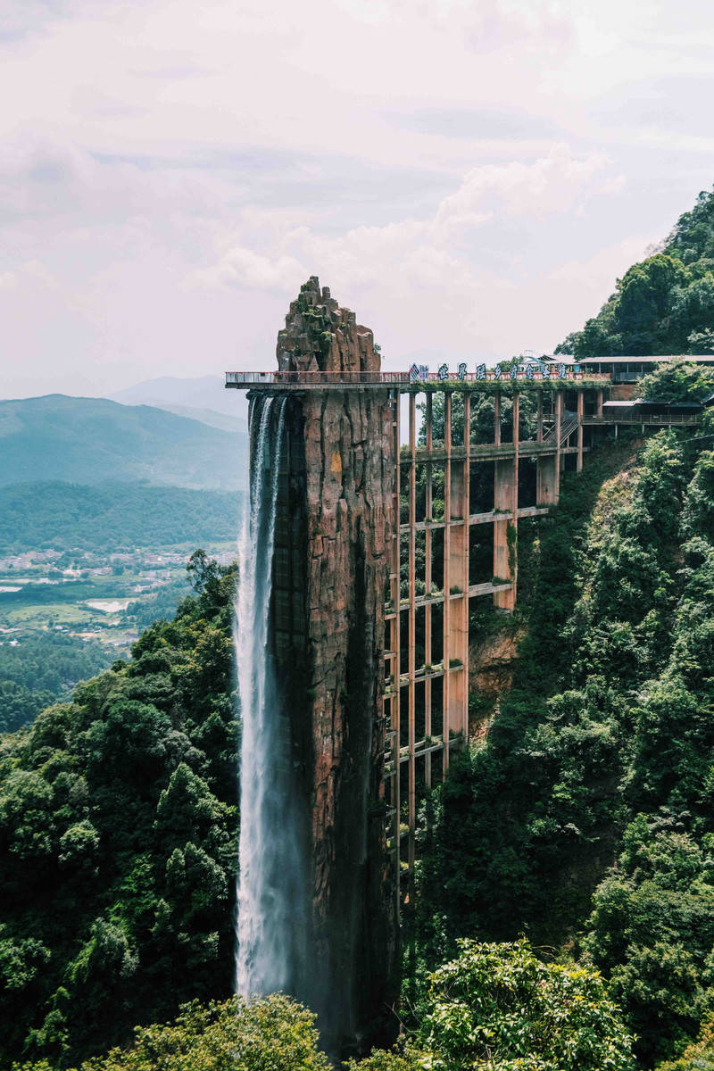 瑶族山水情,到韶关云门山过个悠闲且刺激的周末_瀑布_自然_高空