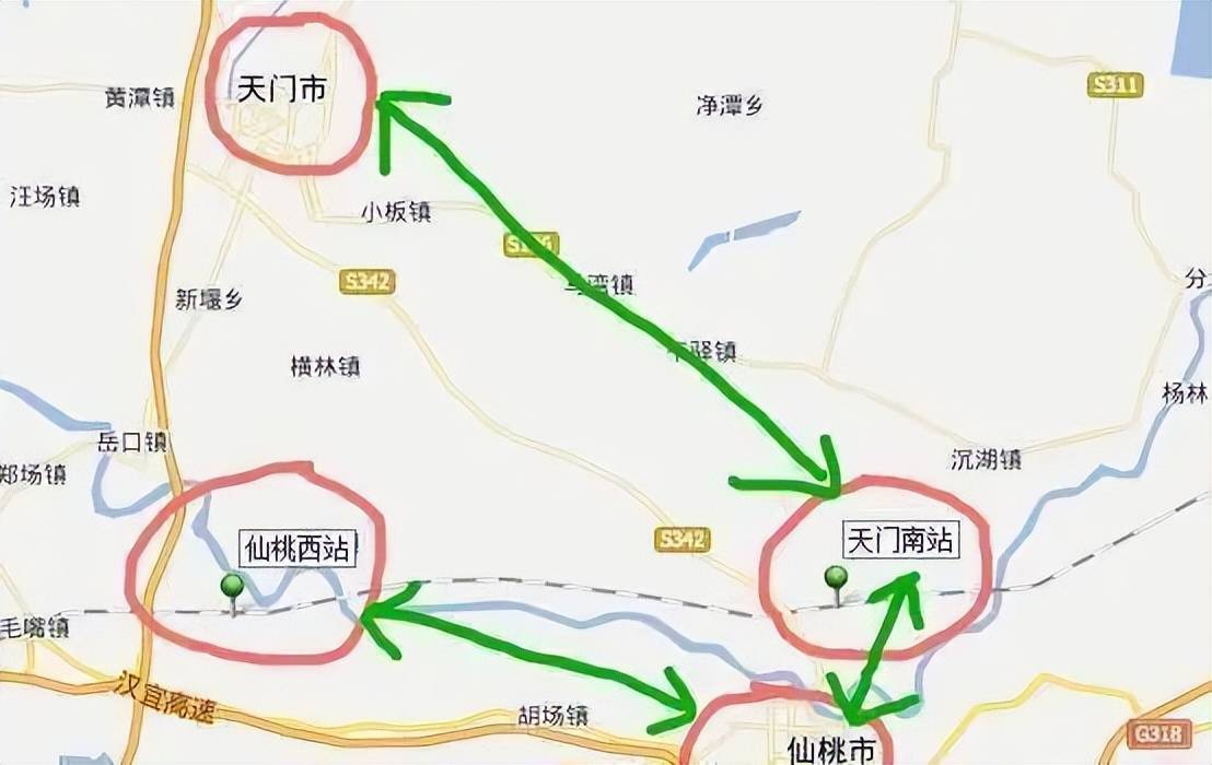 仙桃西站地图图片