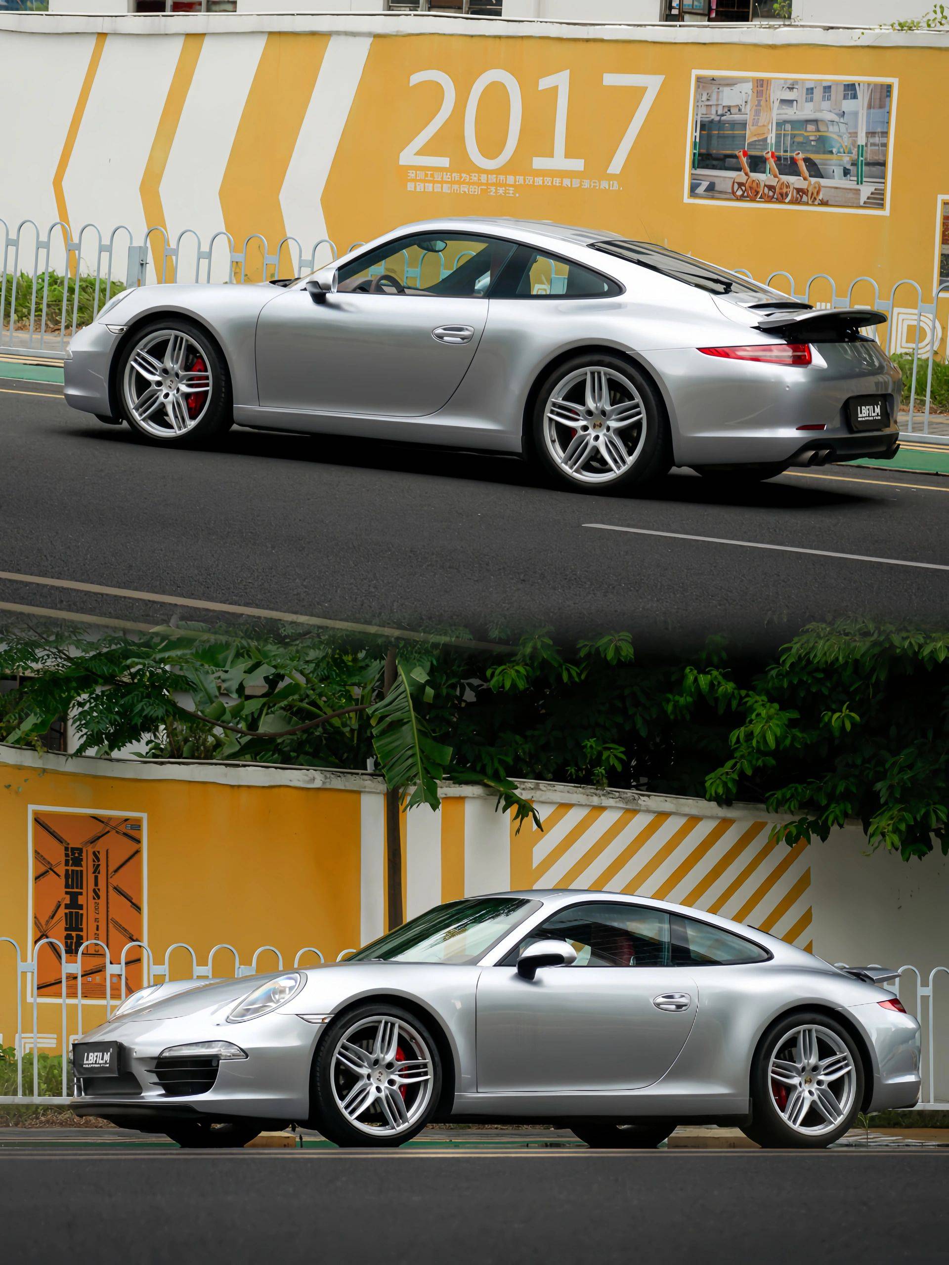 保时捷lb改色膜原厂漆gt银,自带特有的空灵感_搜狐汽车_搜狐网