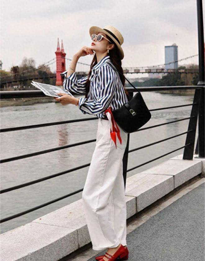 衬衫 阔腿裤,今年秋天最流行的组合,回归百分百_生活_休闲_西装