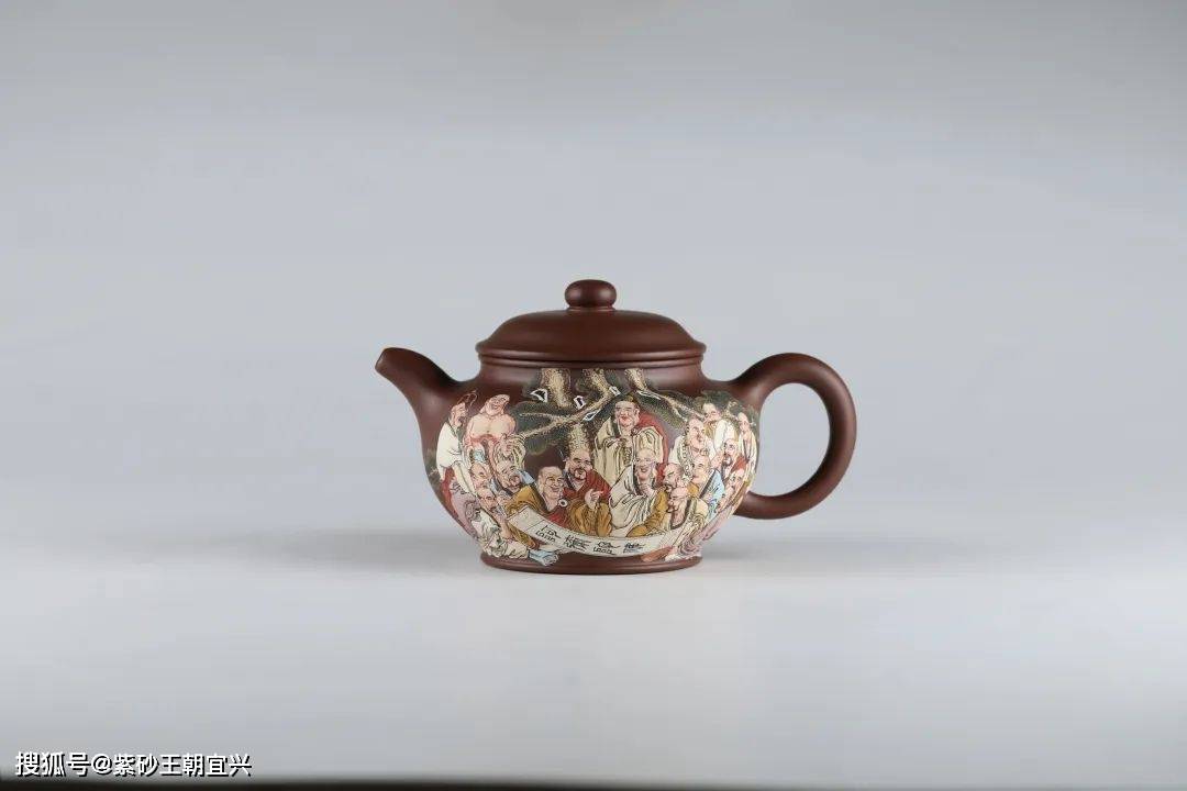 紫砂王朝:张小岭(字陶岭),业内泥绘翘楚,深邃画面意蕴非凡!