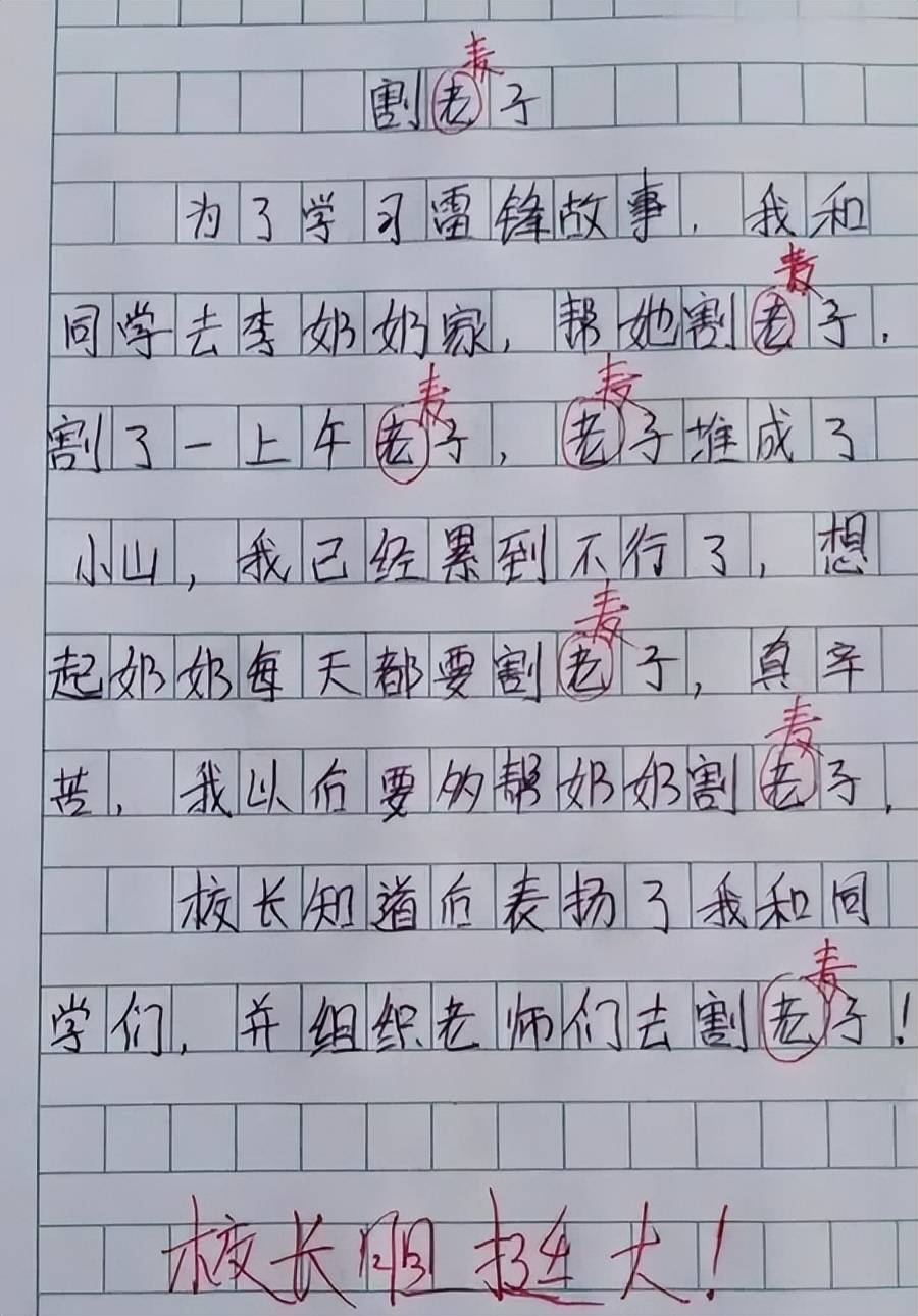 还有小学生的扫雪日记也是很让老师震惊了,刚开始看日记标题还分不清
