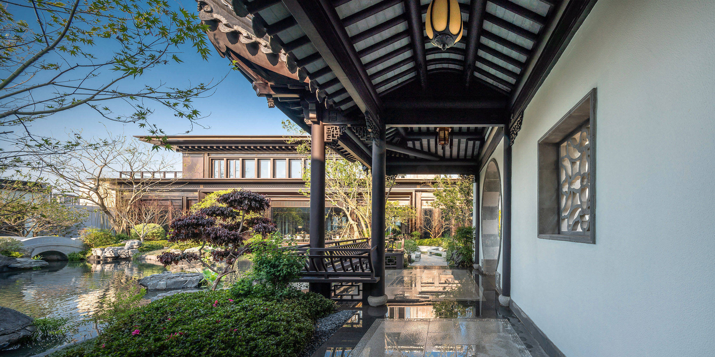 三晋九承,王府产品力传习千年归家之礼,师法故宫乾清门,网师园殿春簃