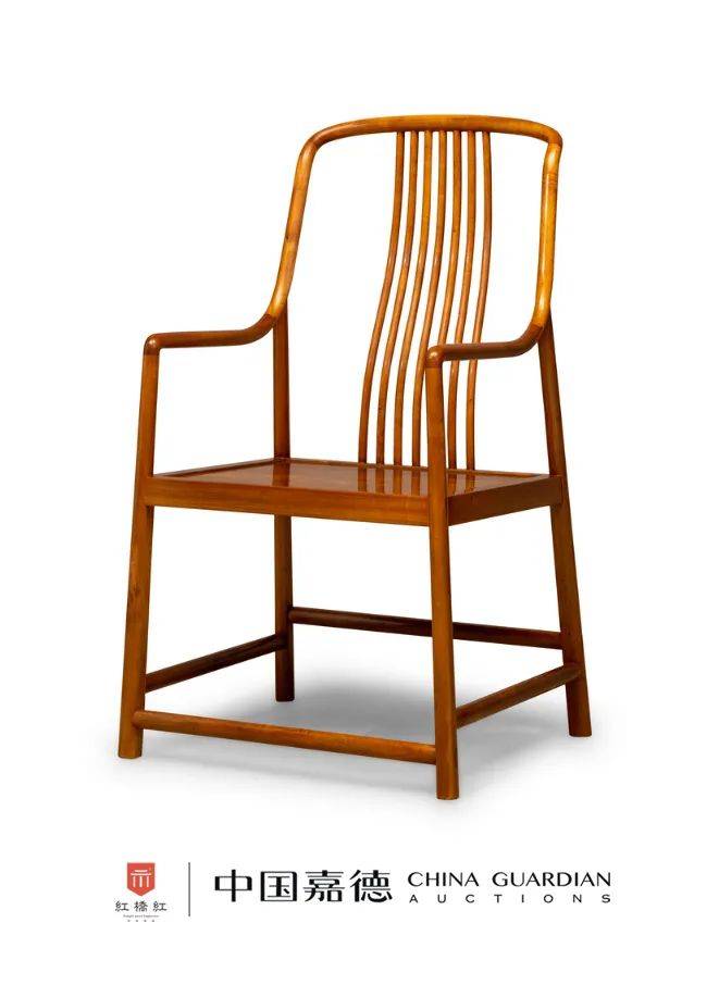 lot 10144当代金丝楠木高梳背椅来源:红桥红57×49×109cm起拍价:rmb