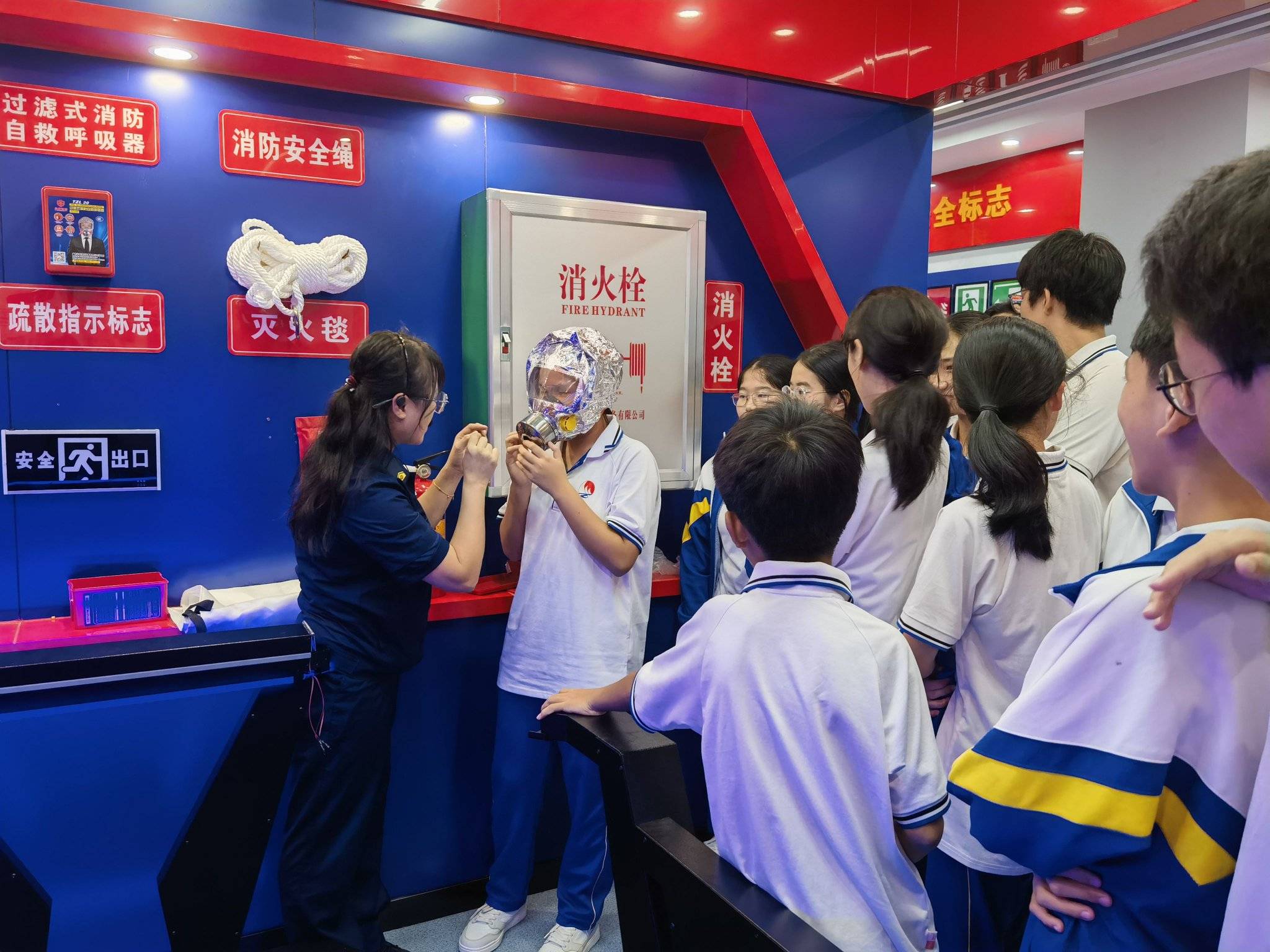 文昌消防科普馆向华侨中学师生开放_宣传_教育_火灾
