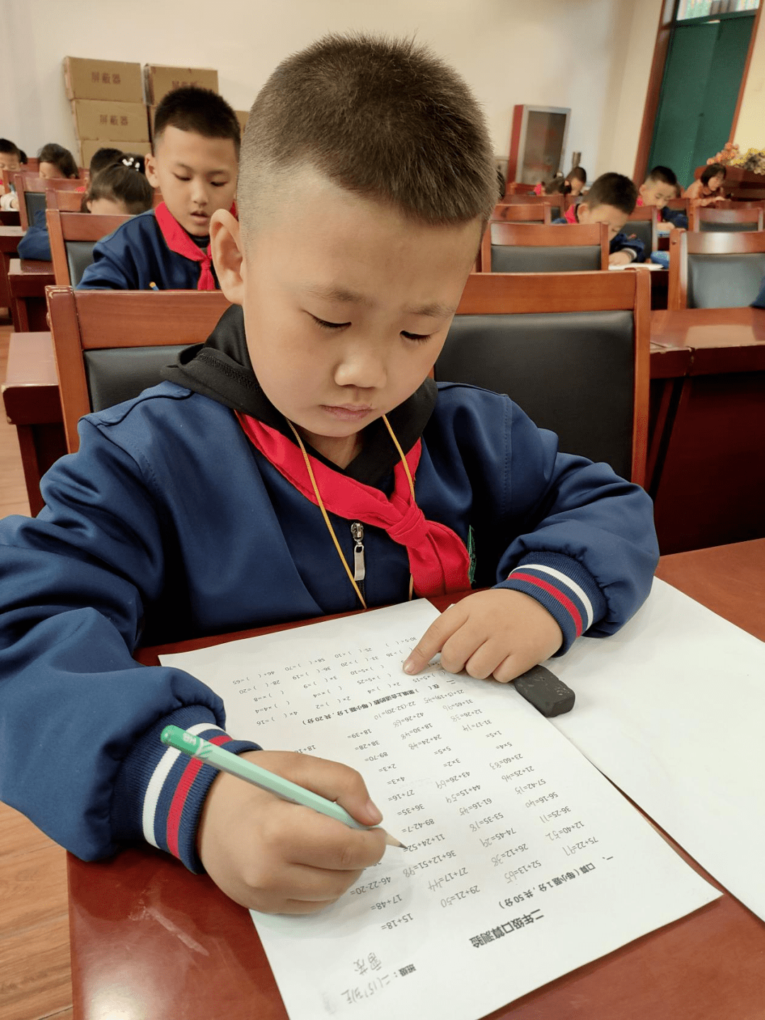 忻州市七一路小学举办数学口算竞赛活动