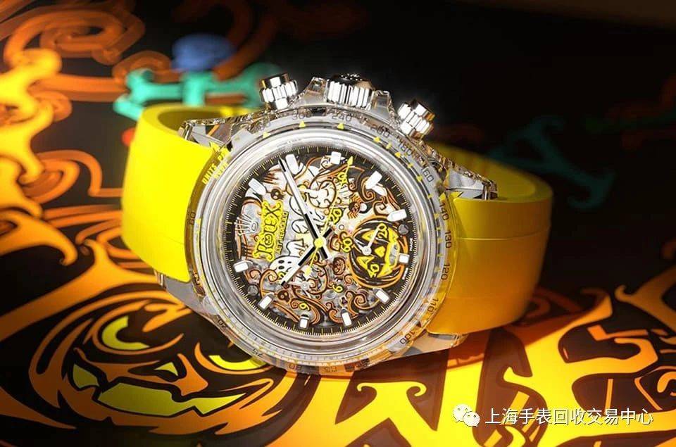 最有万圣节氛围的劳力士daytona 幽灵logo,南瓜都上身_手表_品牌_橘色