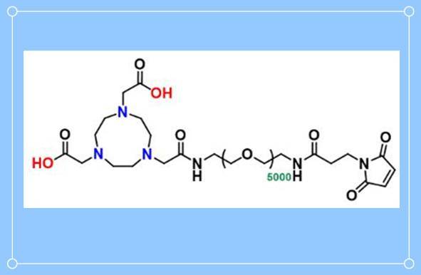 高分子peg:nota peg5k maleimide,具有马来酰亚胺基团和五个peg链段的