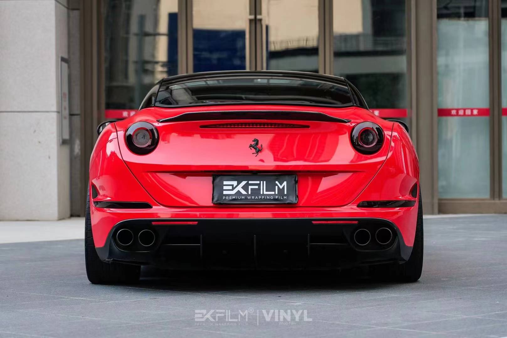 法拉利加州ek改色膜法拉利红,迄今为止最火的红色_搜狐汽车_搜狐网