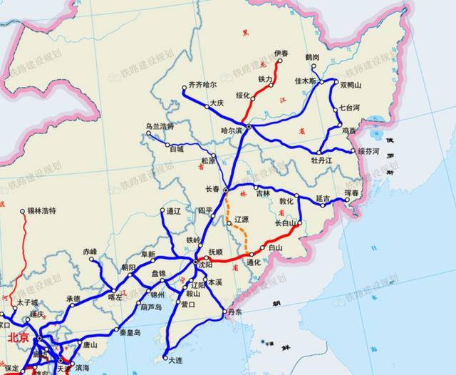 东北铁路规划图最新版图片