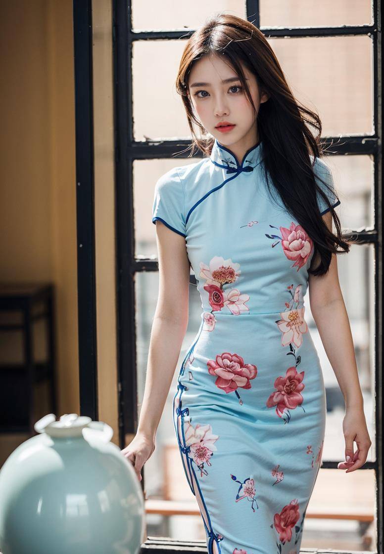 曲线之美:性感少女旗袍的魅力