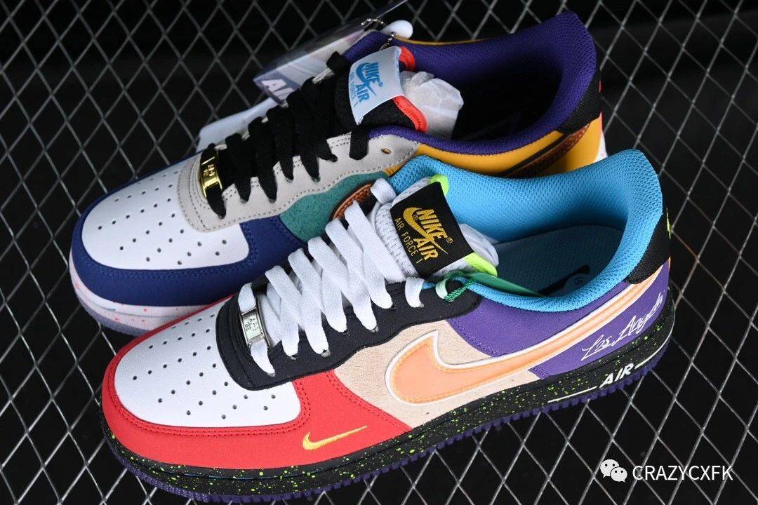 耐克 nike air force 1 low what the la 洛杉矶限定空军一号低帮鸳鸯