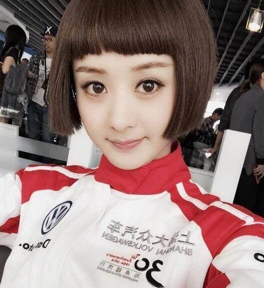 圆脸高个子的女生适合什么发型?短发会好看吗?_造型_赵丽颖_女孩子