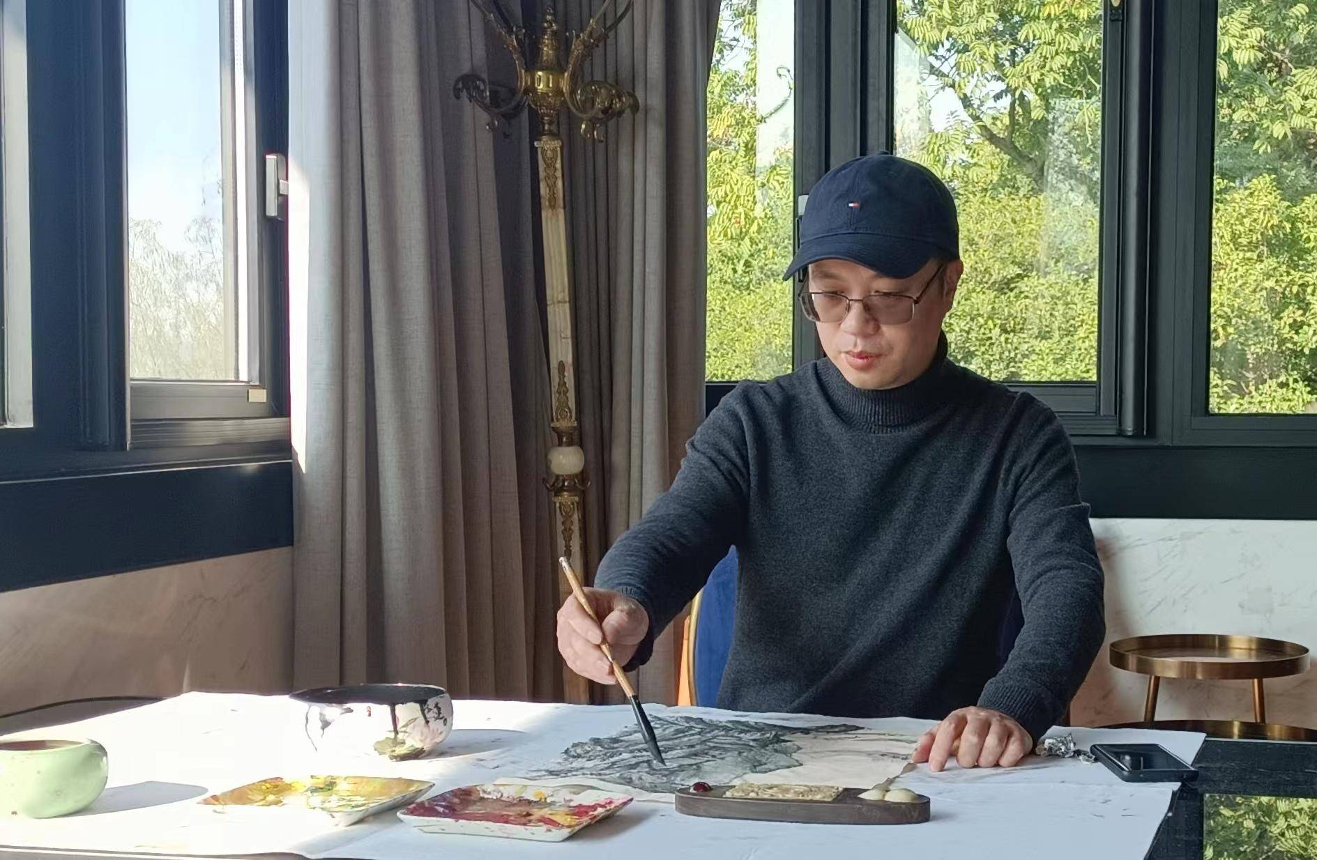 "金秋送爽,翰墨飘香"杭州花港书画院金秋书画笔会_活动_杭城_艺术