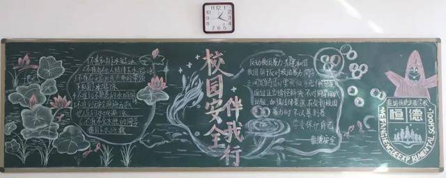 安全伴我行 | 校园安全主题黑板报评比结果新鲜出炉_教育_班级_高三