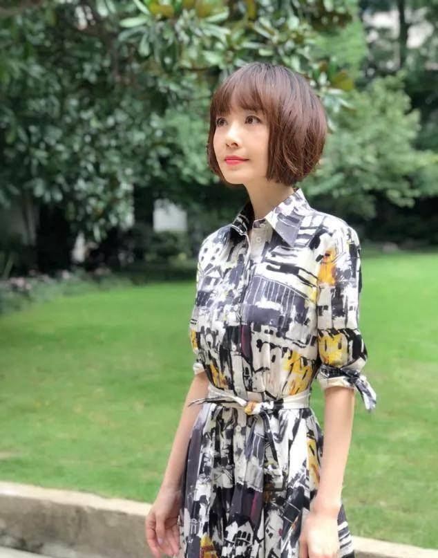 小方脸的"陈鲁豫"为什么能变成瓜子脸,网友:因为这款短发造型_发型