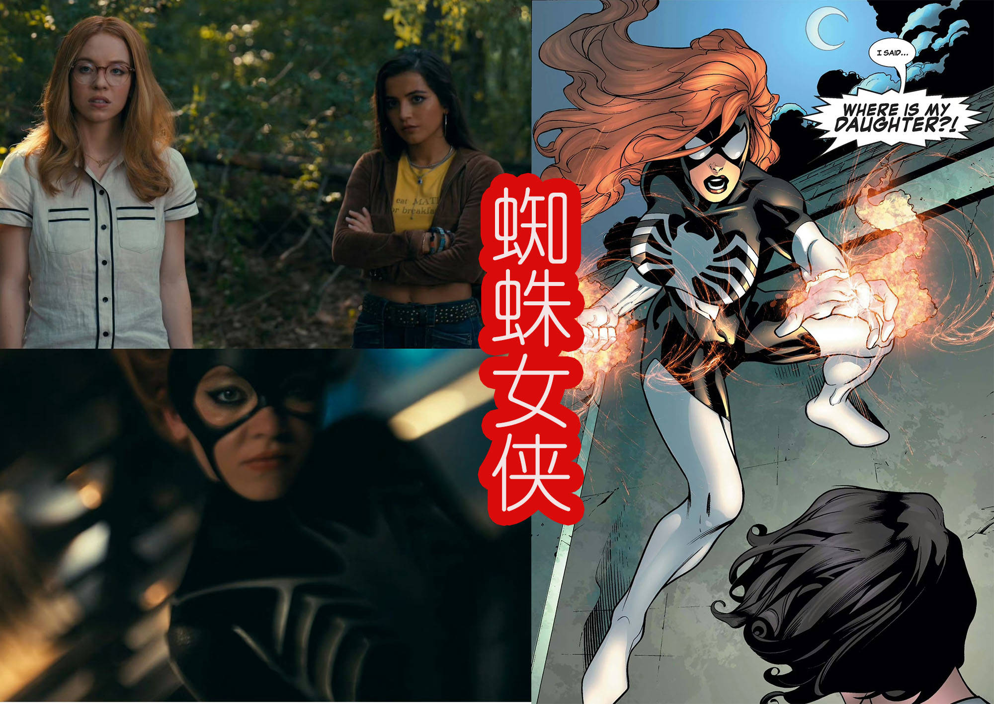 《蜘蛛夫人》有意思,加上反派的话,一共登场五个蜘蛛侠?
