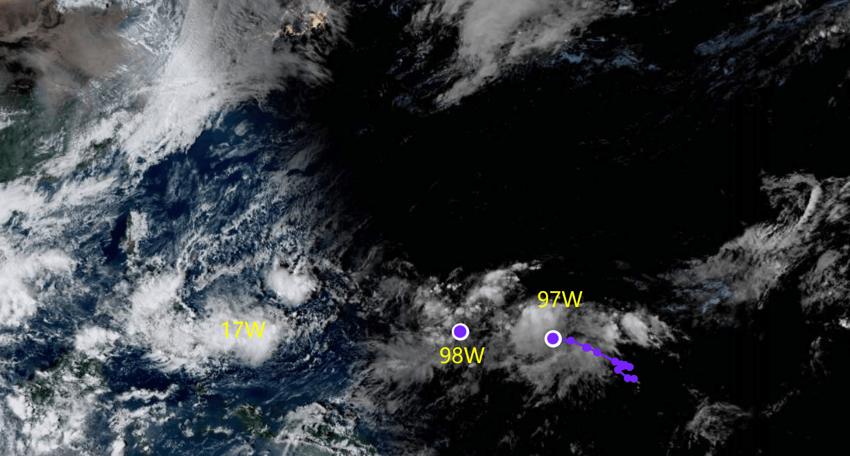 东北雪太多了,17号台风杰拉华,18号艾云尼都生成?