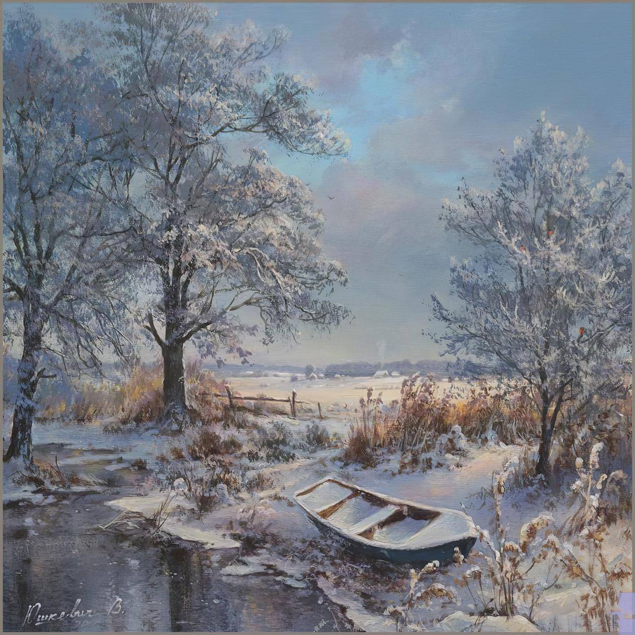 领略光影大师维克多的丙烯风景画,珍藏转发,素材!"_作品_艺术_创作