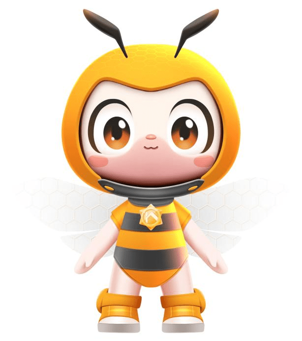 0版吉祥物及原创表情包超燃上线!_浔浔_蜜蜂_集团