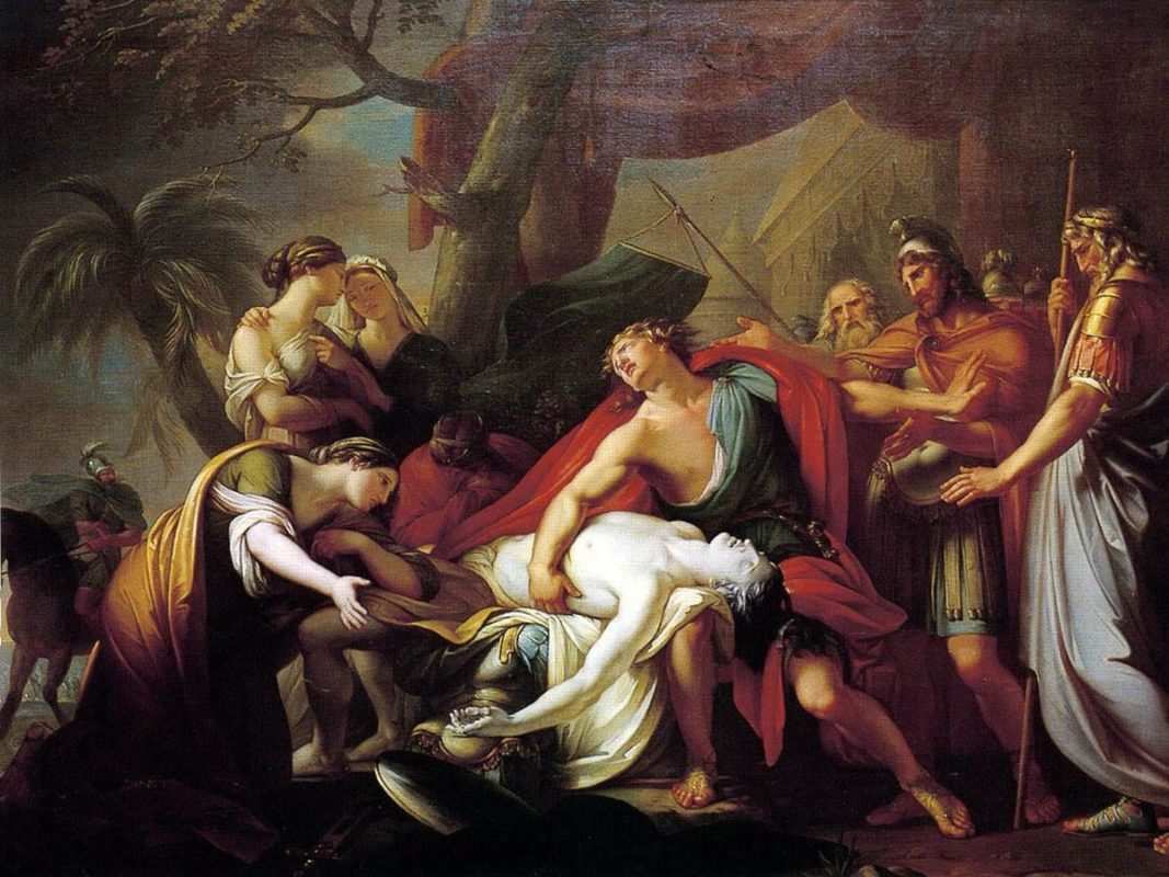 阿喀琉斯哀叹帕特洛克罗斯之死很容易让人相信,当死亡来临时,这些都是