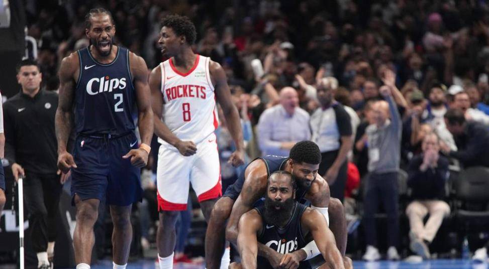 哈登11中8献3 1绝杀!赢火箭终结6连败,乔治小卡服了_快船_阵容_问题