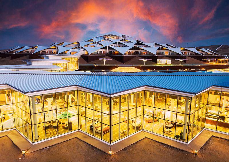 沙漠休闲度假地——鄂尔多斯华莲旅游度假区_泳池_莲花_产品
