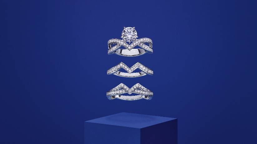 太美了,他们的婚礼全程尖叫,全套尚美巴黎珠宝上身不输明星_冠冕_系列