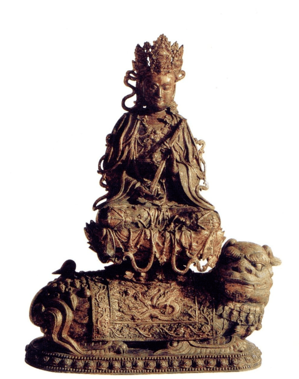 中国瓷器及工艺精品"拍卖隆重呈献三尊文殊菩萨造像_艺术_唐代_五代