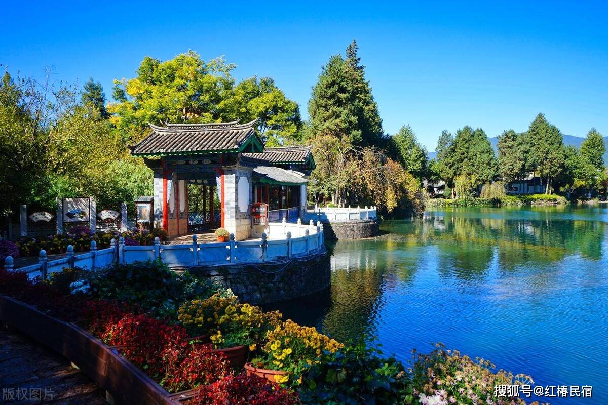 游丽江黑龙潭公园,玉龙雪山竟然意外入镜_万寿亭_游客_都会