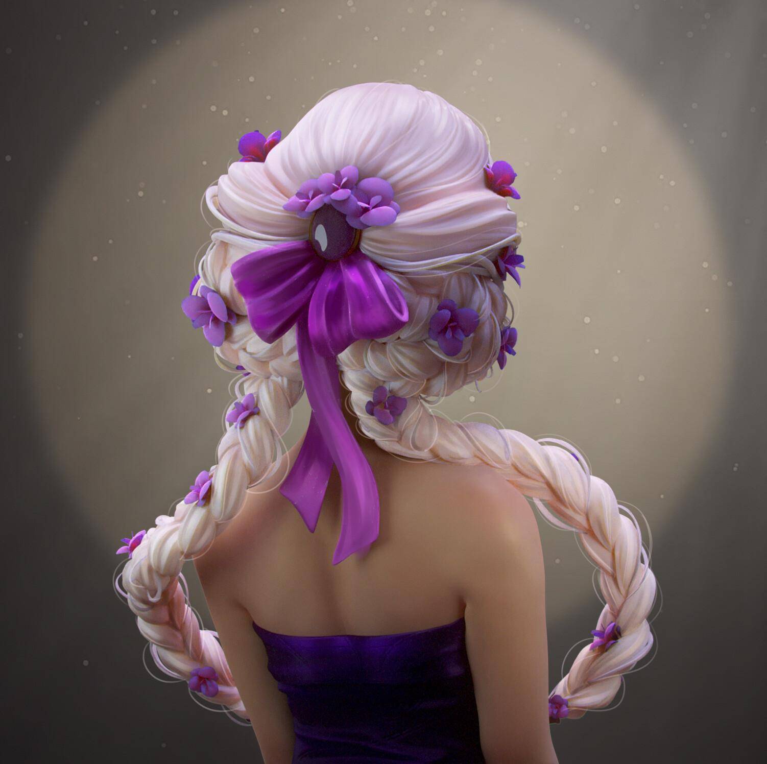 3d美女大神专攻风格化雕刻,美感狠狠拿捏住了!_作品_角色_alina