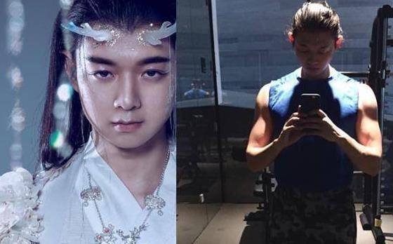 "脸与身材不相符"的明星,朱正廷健壮,看到王源:太惊讶_健身_腹肌_肌肉