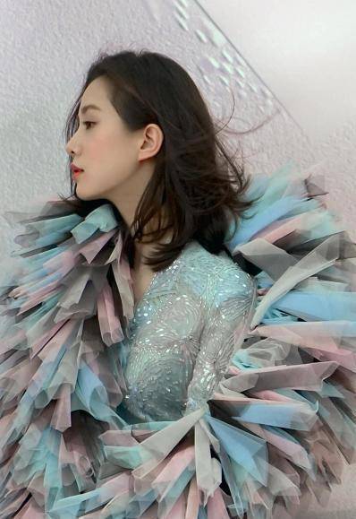 刘诗诗盘发穿吊带裙变身公主,大秀名品天鹅颈超美,却被p成假人_造型