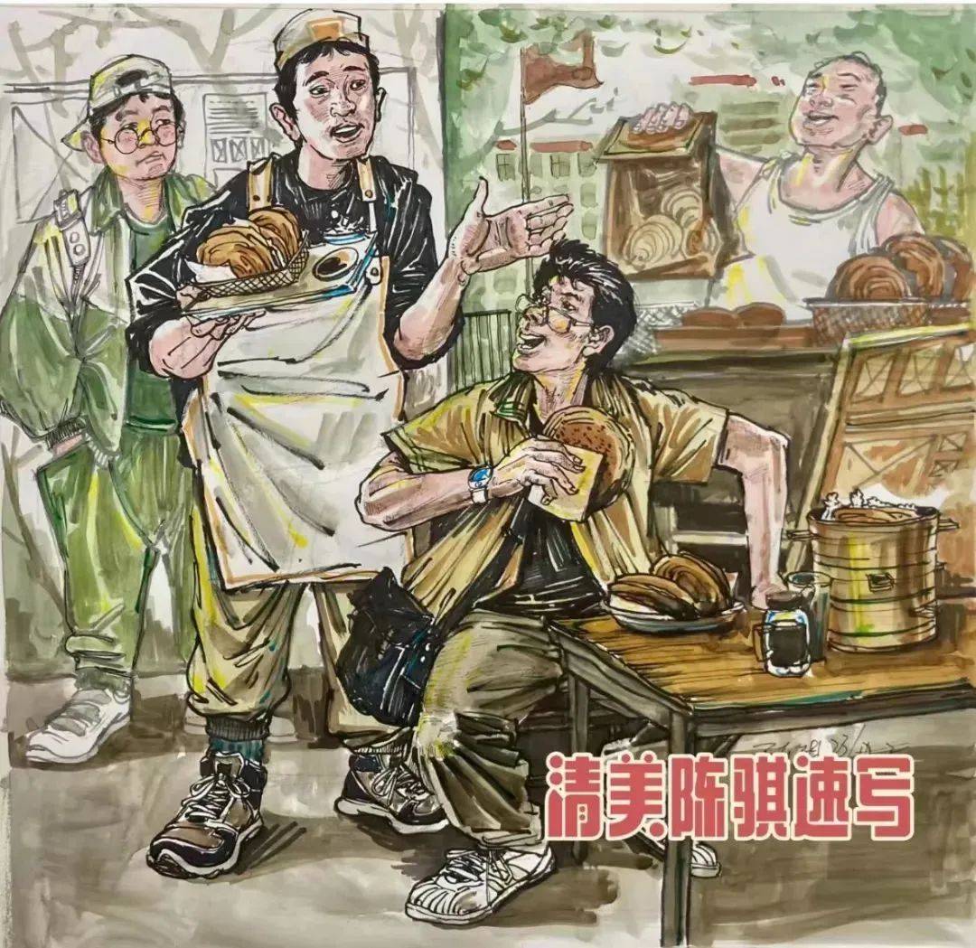 (圖片來源於張世豪傑老師)速寫考題範畫心疼河南考生