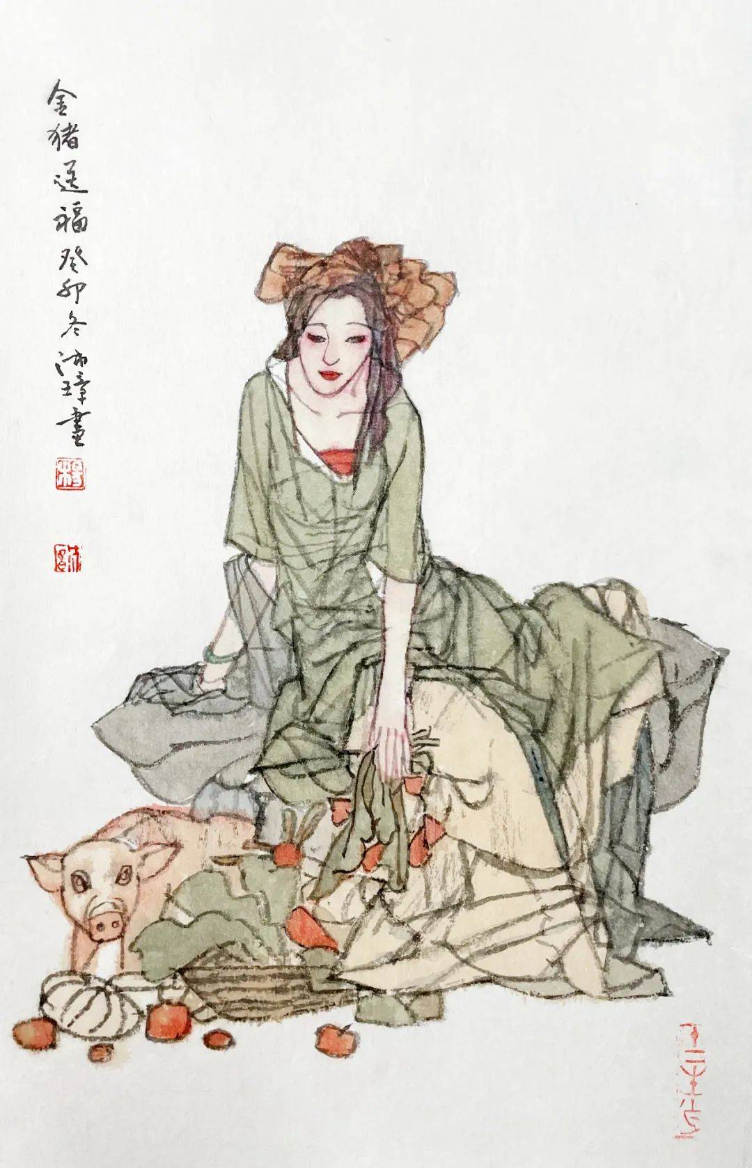 甲辰2024中国书画名家精品日历 //杨沛璋_作品_法国_画集