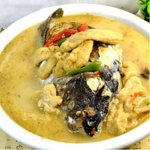 柴桑美食系列之一:人文仙居新合镇-新核豆条炖鱼头_九江_特色_美味